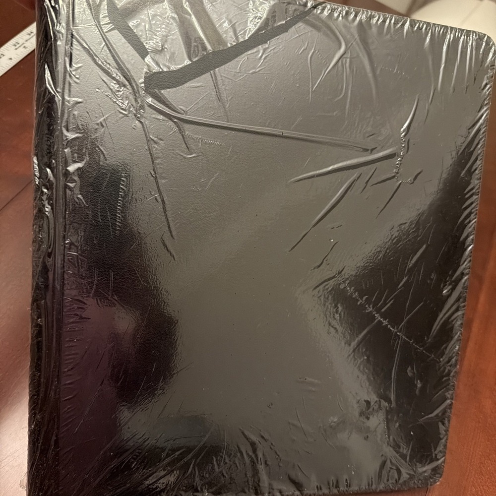 Creative Memories Black Faux-leather Album 12 x 12 Black Pages NEW Scrapbook